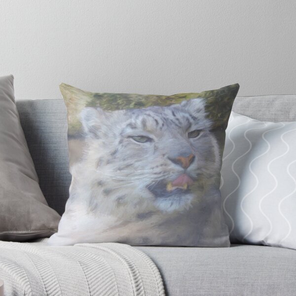 Item preview, Snow Leopard Portrait (Photo Cezanne Style) designed and sold by CreativeEm.