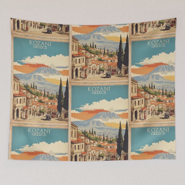 Item preview, Kozani Greece Vintage Travel Tourism  designed and sold by TravelersGems.
