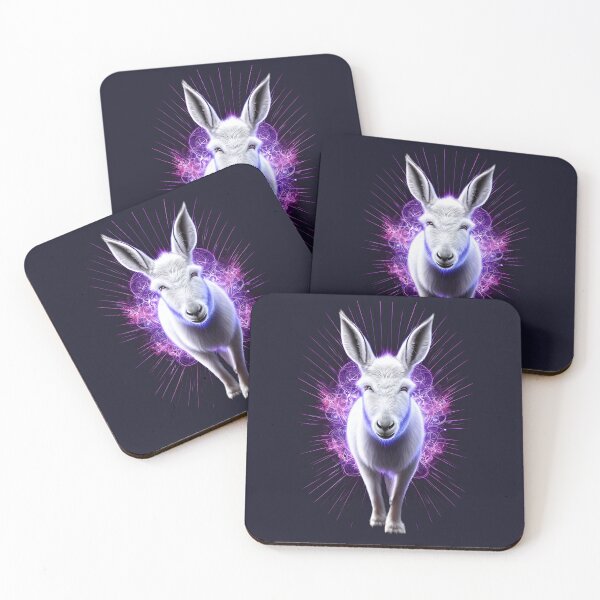 Item preview, Donkey face in flames and fractal designed and sold by cabana.space.