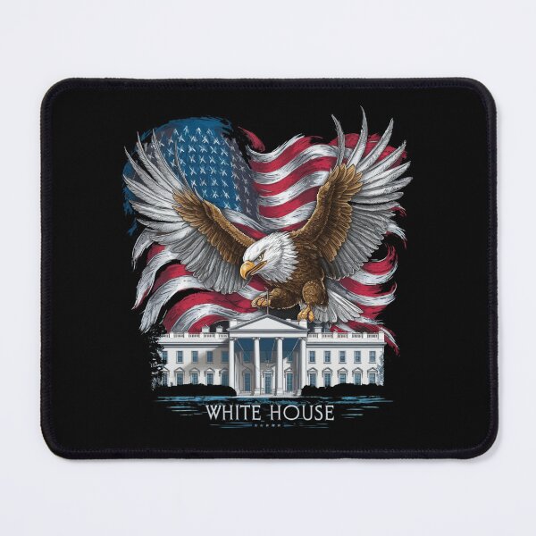 Item preview, Patriotic Eagle & White House T-Shirt - American Flag Apparel designed and sold by HOMEDESIGNPRINT.