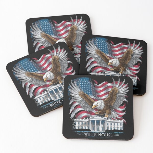 Item preview, Patriotic Eagle & White House T-Shirt - American Flag Apparel designed and sold by HOMEDESIGNPRINT.