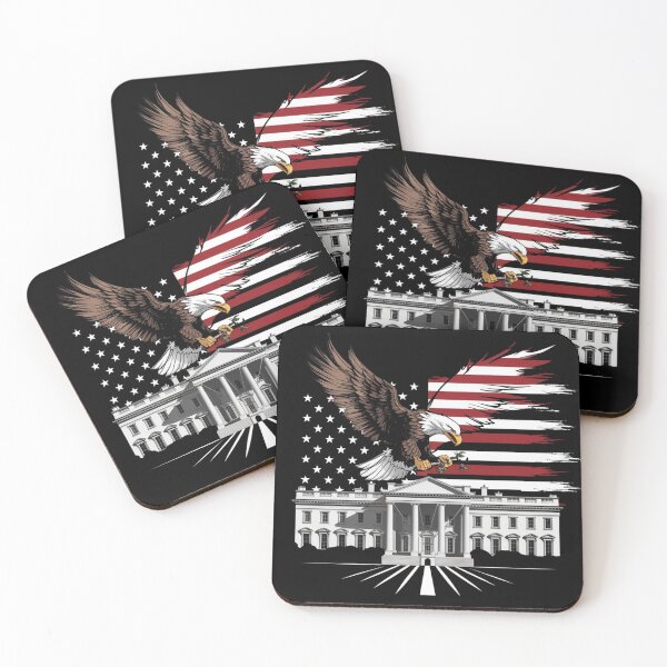 Item preview, Patriotic Eagle & White House T-Shirt - American Flag Apparel designed and sold by HOMEDESIGNPRINT.