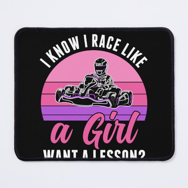 Item preview, Go Kart Racing Girl Try to Keep Up Women Funny Go Kart RAcer designed and sold by BlueBerry-Pengu.