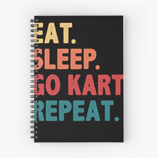 Item preview, Eat Sleep Go Kart Repeat Funny Go Kart Racing designed and sold by BlueBerry-Pengu.