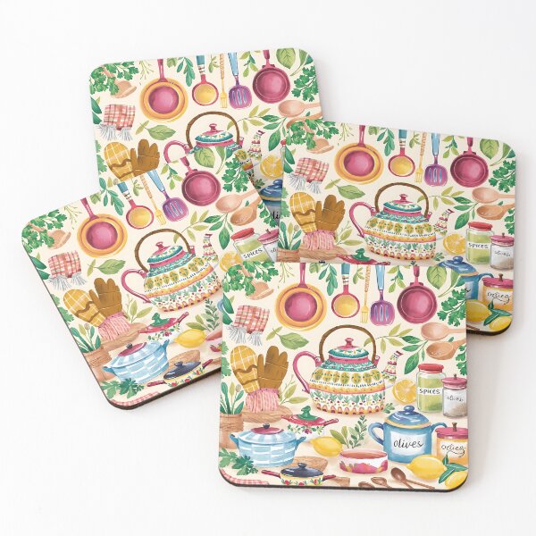 Item preview, A vibrant mix of kitchenware pattern designed and sold by Haji  Kamora.