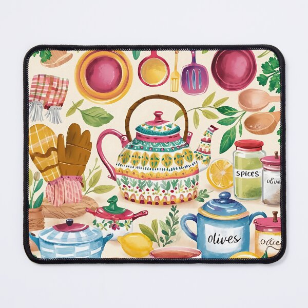 Item preview, A vibrant mix of kitchenware pattern designed and sold by Haji  Kamora.