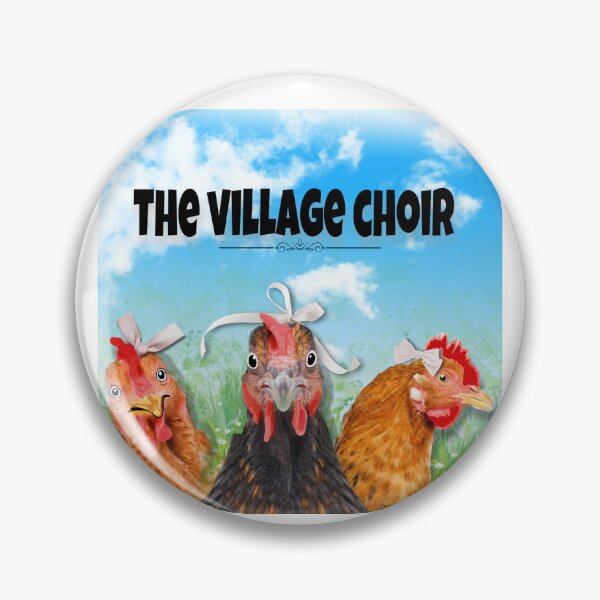 Item preview, Chickens make up this village choir designed and sold by AcadianLady.