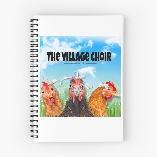 Item preview, Chickens make up this village choir designed and sold by AcadianLady.