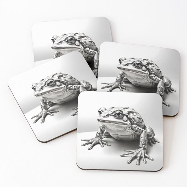 Item preview, Black and white frog drawing designed and sold by Pencil-Art.