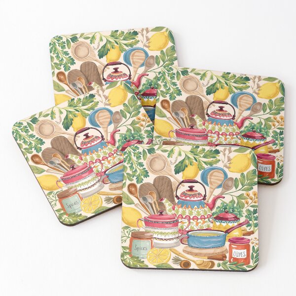 Item preview, A vibrant mix of kitchenware pattern designed and sold by Haji  Kamora.