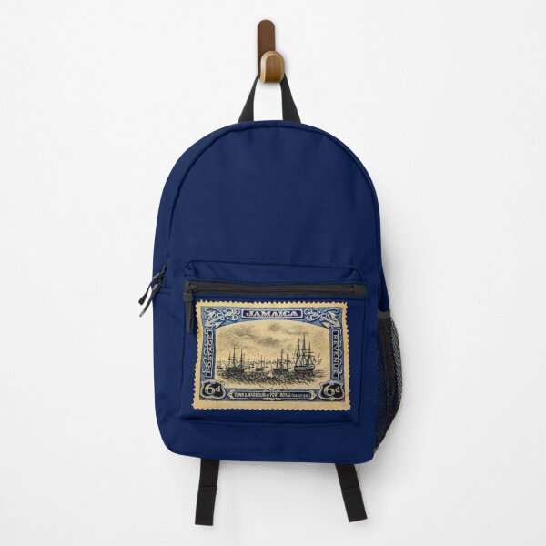 Item preview, Vintage Stamp: Jamaica - Town & Harbour of Port Royale designed and sold by VintageBazaar.