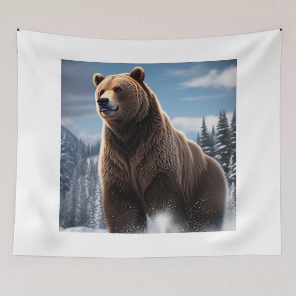 Item preview, Brown Bear in the Forest at Winter designed and sold by TGAL2.