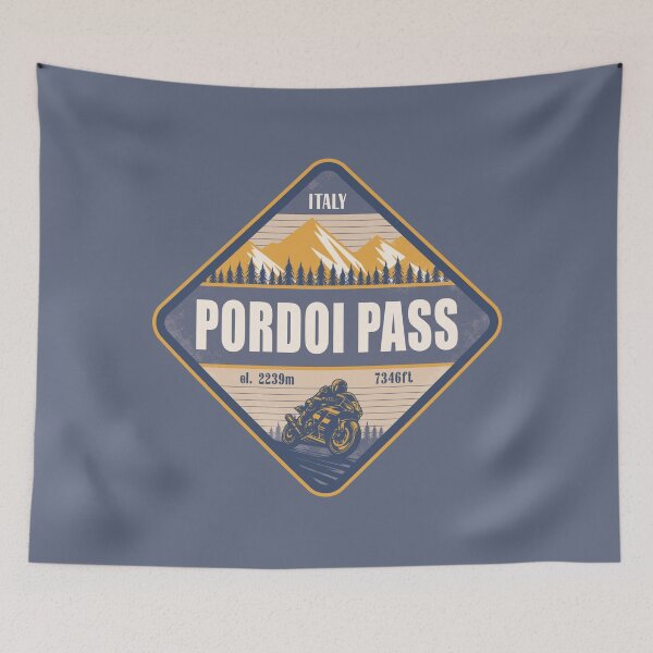 Item preview, Pordoi Pass Italy Motorcycling Mountain Design designed and sold by CynthiaGraphics.