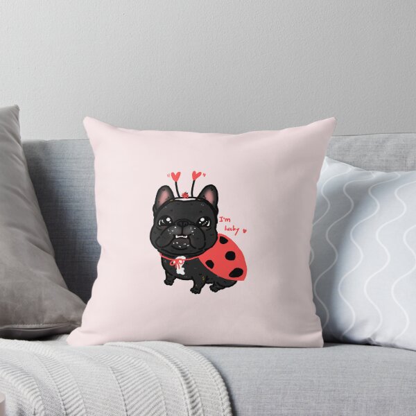 Item preview,  A black frenchbulldog wearing a ladybug outfit designed and sold by BFF2023frenchie.