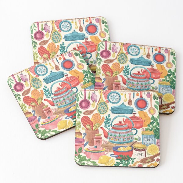 Item preview, A vibrant mix of kitchenware pattern designed and sold by Haji  Kamora.