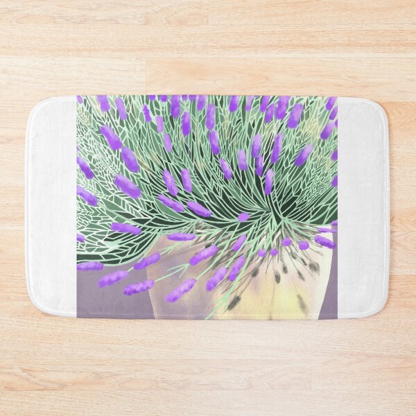 Item preview, lavender in pot digital painting for charity designed and sold by JayTCee.