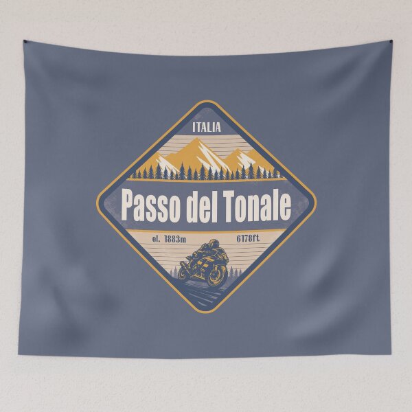 Item preview, Tonale Pass Italy Motorcycling Mountain Design designed and sold by CynthiaGraphics.