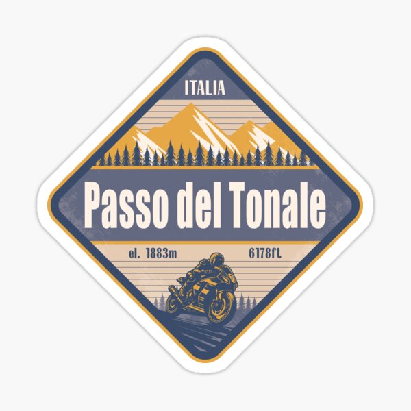 Item preview, Tonale Pass Italy Motorcycling Mountain Design designed and sold by CynthiaGraphics.