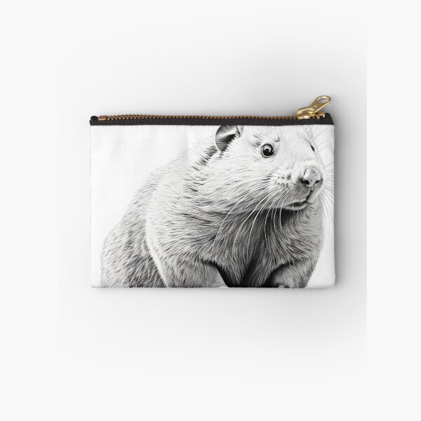 Item preview, Black and white beaver pencil drawing designed and sold by Pencil-Art.