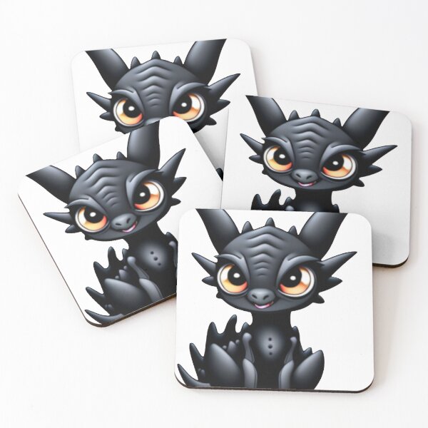 Item preview, Cute Kawaii Black Dragonling  designed and sold by Jatwaa.