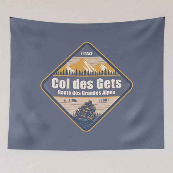 Item preview, Col des Gets France Motorcycling Mountain Design designed and sold by CynthiaGraphics.