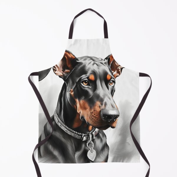 Item preview, Black and white Doberman drawing designed and sold by Pencil-Art.