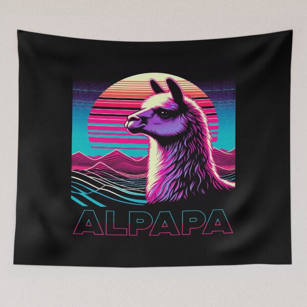 Item preview, Retro Alpapa Vatertag bester Papa Alpaka Sunset designed and sold by KAYDEE01212 ✨.