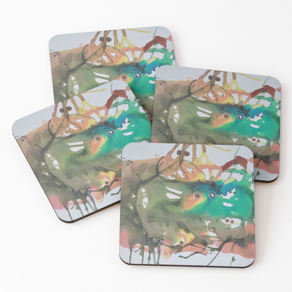 Item preview, Coasters (Set of 4) designed and sold by Rorschach68.