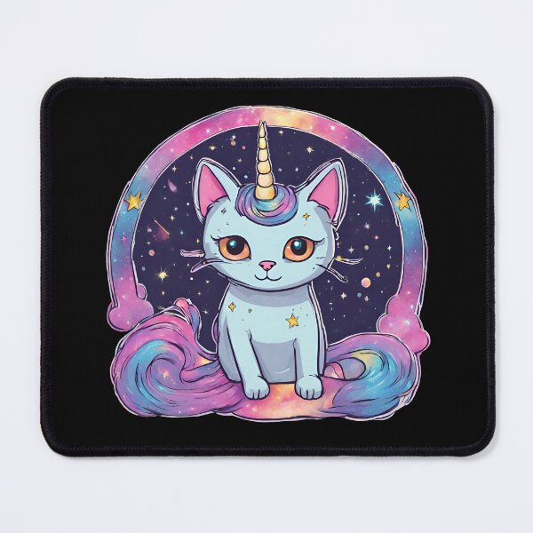 Artikelvorschau, Kosmisches Einhorn Katze Farbenfrohes Mädchen Babygirl Design entworfen und verkauft von zigimartinez.