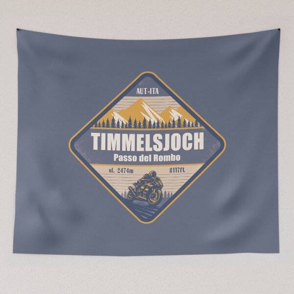 Item preview, Timmelsjoch Austria-Italy Motorcycling Mountain Design designed and sold by CynthiaGraphics.