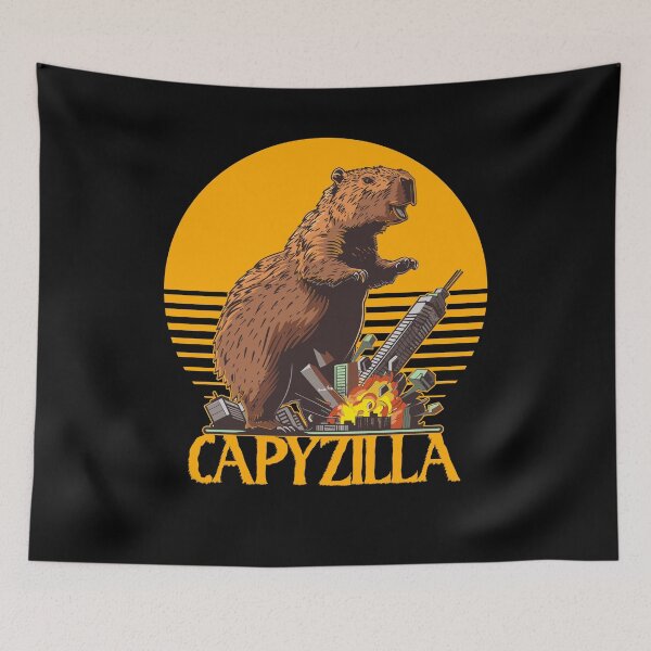 Item preview, Capybara Meme - Capyzilla - rampaging monster designed and sold by SpecialtiesShop.