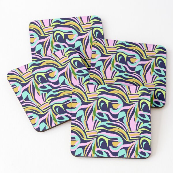 Item preview, Retro Seventies Pattern in Pastel Colours designed and sold by SamJanner.