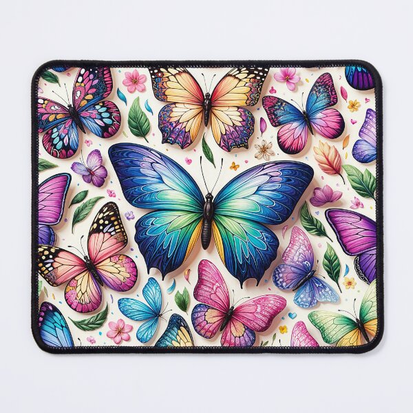 Item preview, "Butterfly Kaleidoscope: A Burst of Colorful Realism" designed and sold by MindVibe.