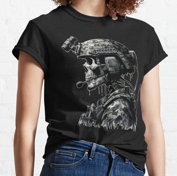 Item preview, Skeleton Skull Soldier designed and sold by TomFrontierArt.