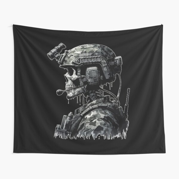 Item preview, Esqueleto Cráneo Soldado designed and sold by TomFrontierArt.