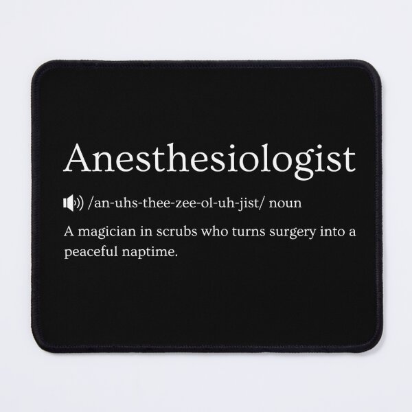 Item preview, Anesthesiologist Funny Definition: Gift for Coworker, Friend or Special Someone | From Anaesthesia to Surgery - A Humorous Tribute to the Anesthesiologist's Universe | designed and sold by BrooklynRhodes.