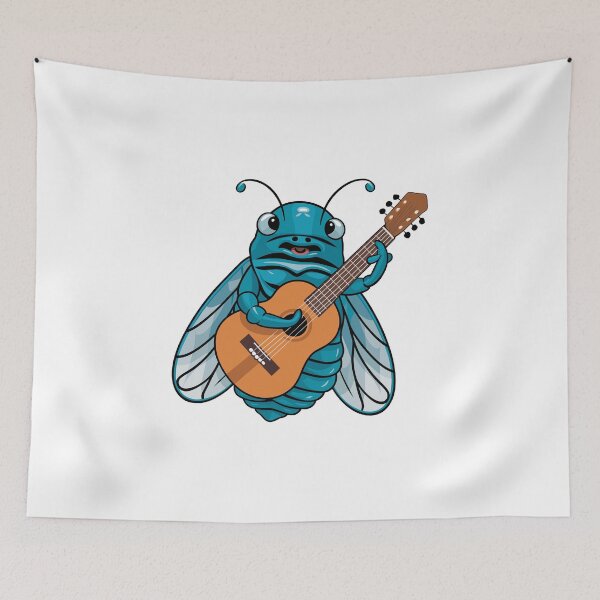 Item preview, Cicada plays guitar designed and sold by MaateoDesign.