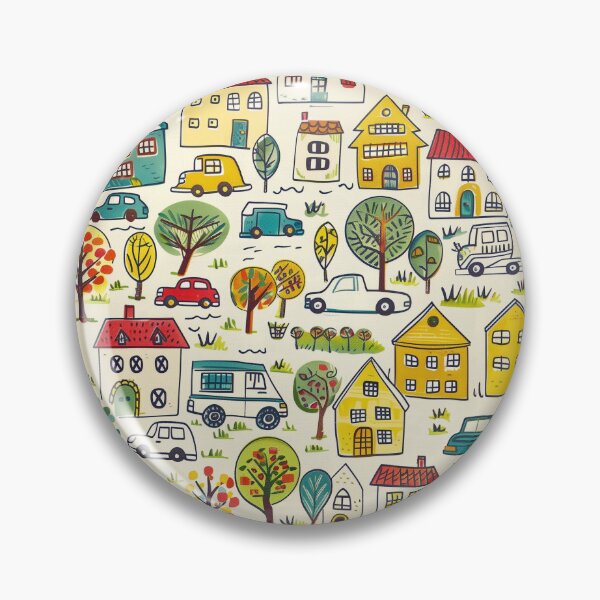 Item preview, Houses Drawing Pattern For Kids designed and sold by sheprint.