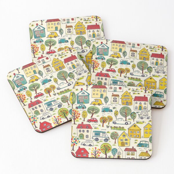 Item preview, Houses Drawing Pattern For Kids designed and sold by sheprint.