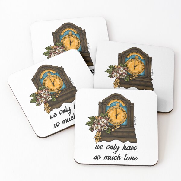 Item preview, “We Only Have So Much Time” Flash Tattoo designed and sold by IntrepidBeans.