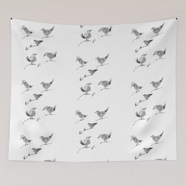 Item preview, Sumi-e Birds designed and sold by nateheins.