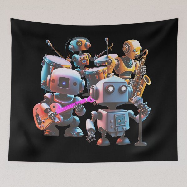 Item preview, ROBOTS RIGHTS BAND designed and sold by SmARTNiki.