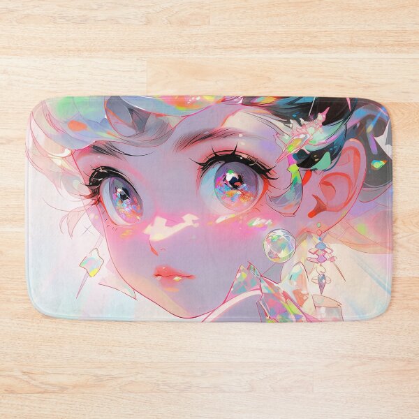 Item preview, Cute Rainbow Crystal Anime Girl designed and sold by bubblegoth.