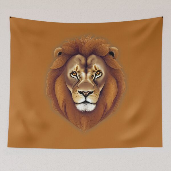 Item preview, Lion face ▩ designed and sold by cabana.space.