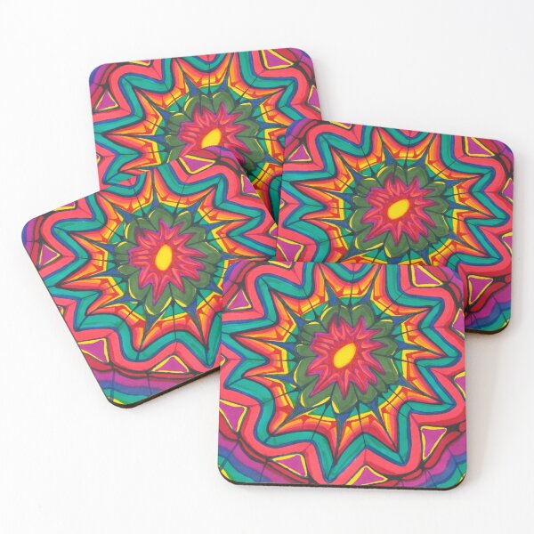 Item preview, Multicolored Kaleidoscopic Flower Star designed and sold by artofkathleen.
