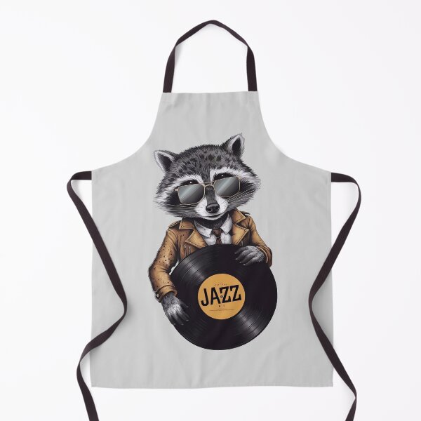 Item preview, A raccoon listening to jazz designed and sold by Tajdi.