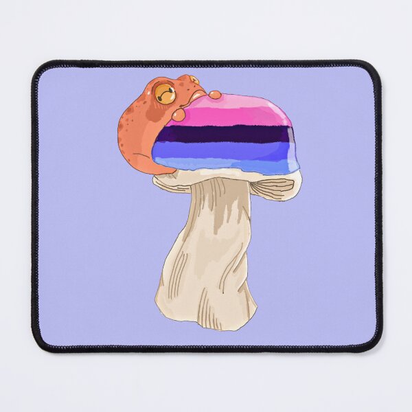 Item preview, Omnisexual Pride Frog on a Mushroom designed and sold by ghostscreations.