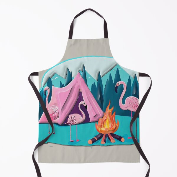 Item preview, FLAMINGOS CAMPING 3D STYLE designed and sold by THE AMERICAN TEEVANGELIST.