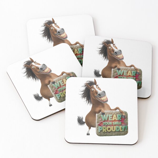 Item preview, Wear Your Smile Proudly - Funny Horse Memes ideas designed and sold by AleksKos.