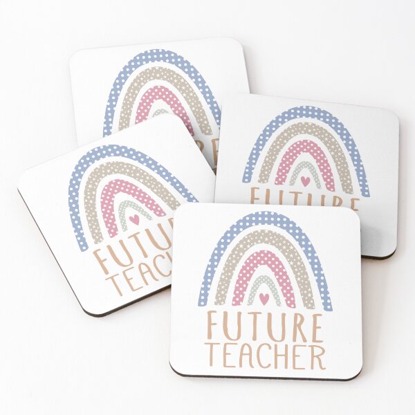 Item preview, Future Teacher rainbow pastel designed and sold by Think4Prints.